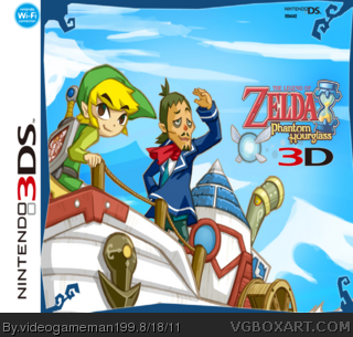 The Legend Of Zelda Phantom Hourglass 3D box art cover