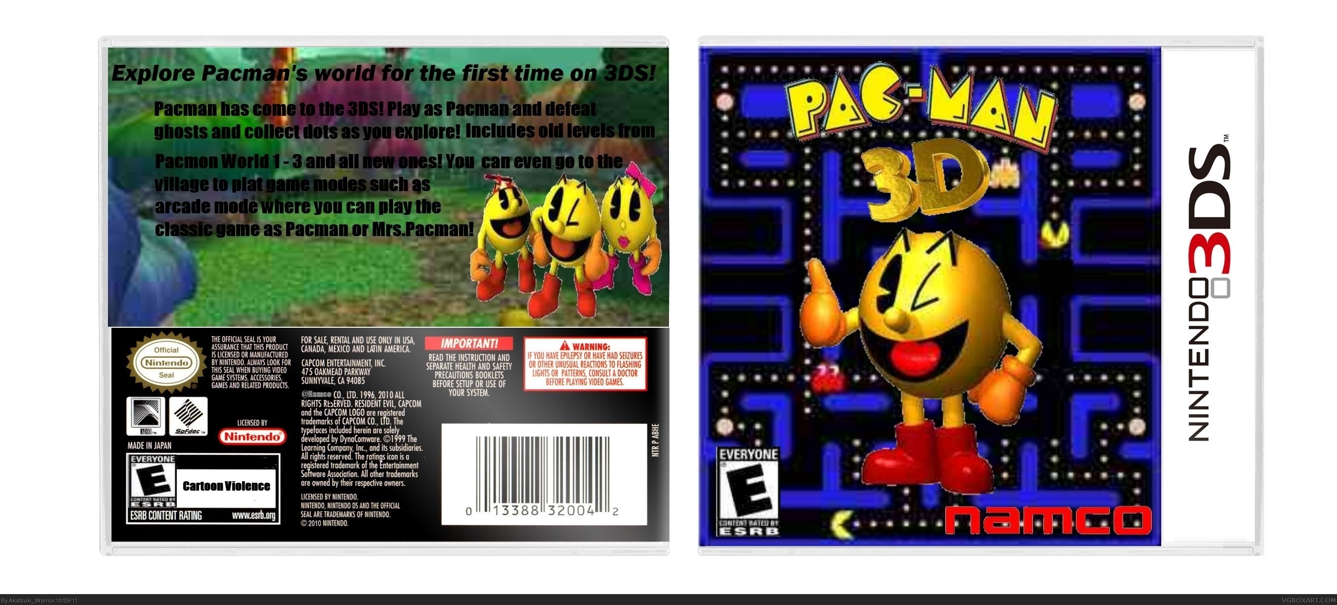 Pac-Man 3D box cover