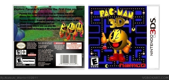 Pac-Man 3D box art cover