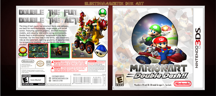 Mario Kart 3DS box art cover
