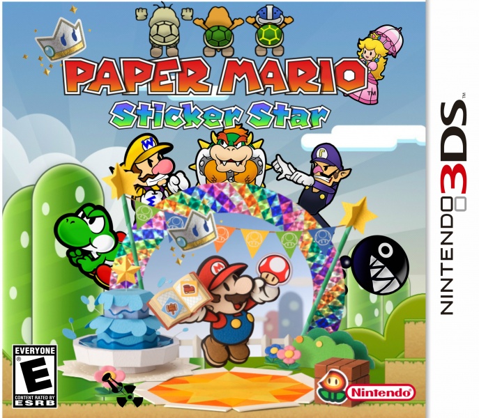 Paper Mario: Sticker Star box art cover