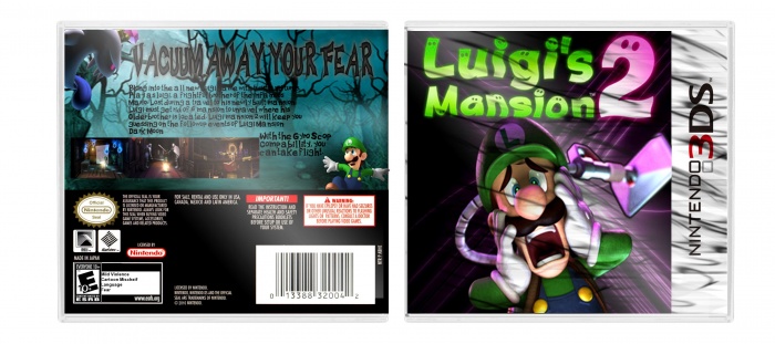 Luigi's Mansion 2 3DS Bundle Nintendo 3DS Box Art Cover by Martiniii332