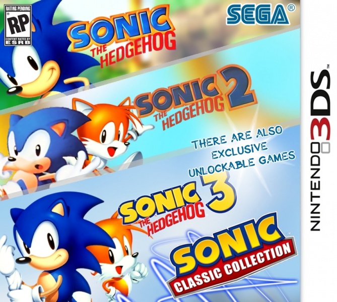 Sonic Classic Collection Nintendo 3DS Box Art Cover by Cleberson