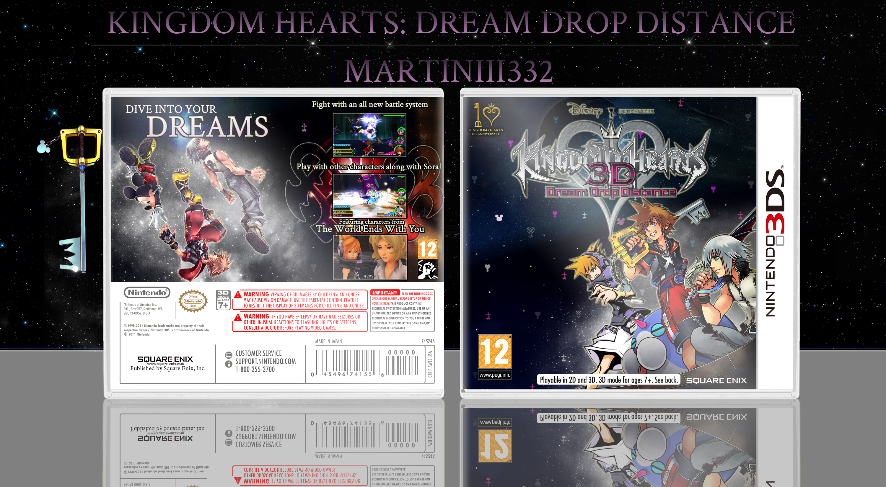 Kingdom Hearts: Dream Drop Distance box cover