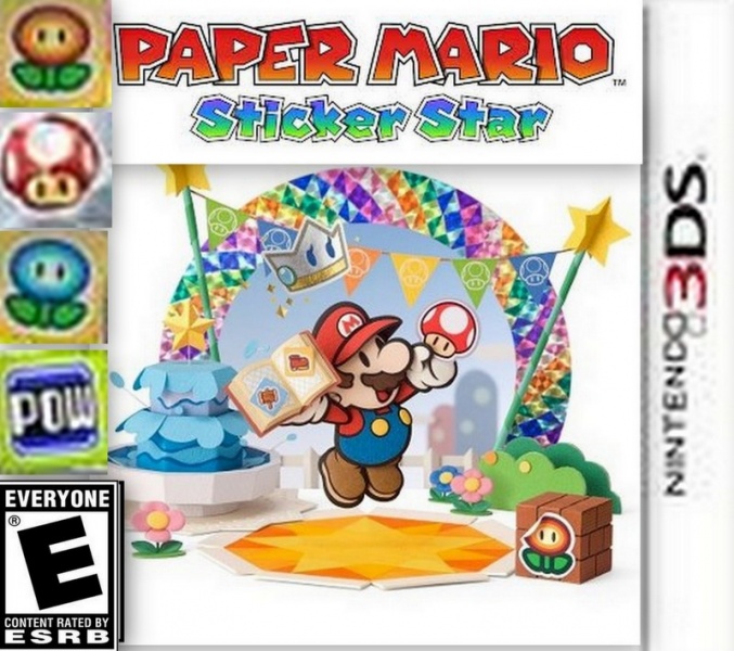 Paper Mario Sticker Star box art cover