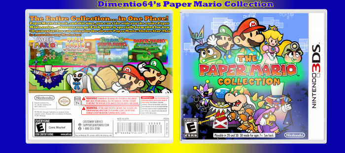 The Paper Mario Collection box art cover