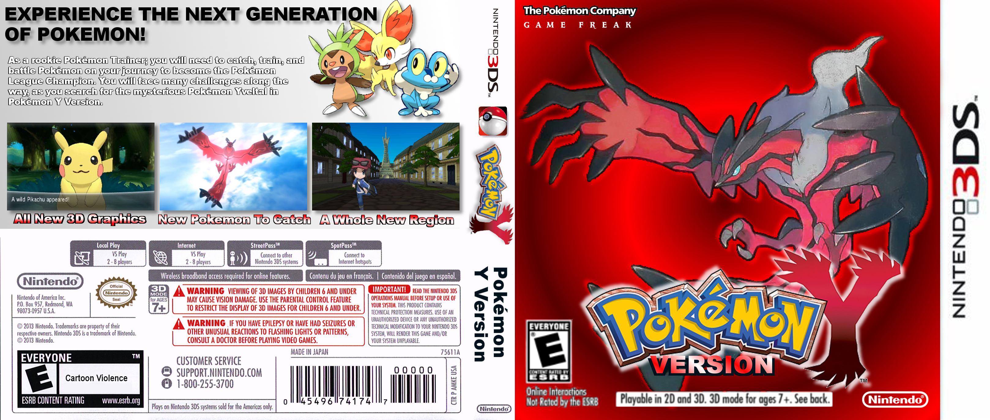 Pokemon Y Version box cover