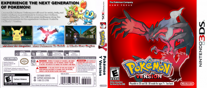 Pokemon Y Version box art cover
