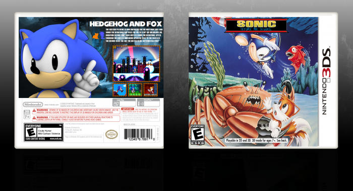 Sonic Before The Sequel Nintendo 3ds Box Art Cover By Spookz