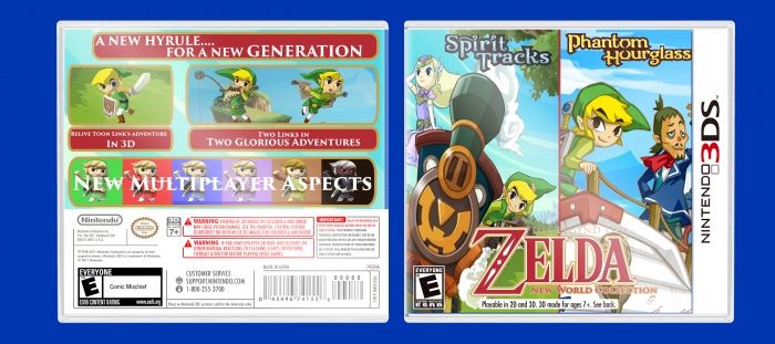 The Legend Of Zelda: New World Collection box art cover