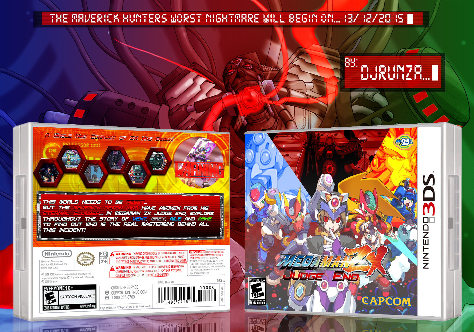 Megaman ZX Judge End box cover