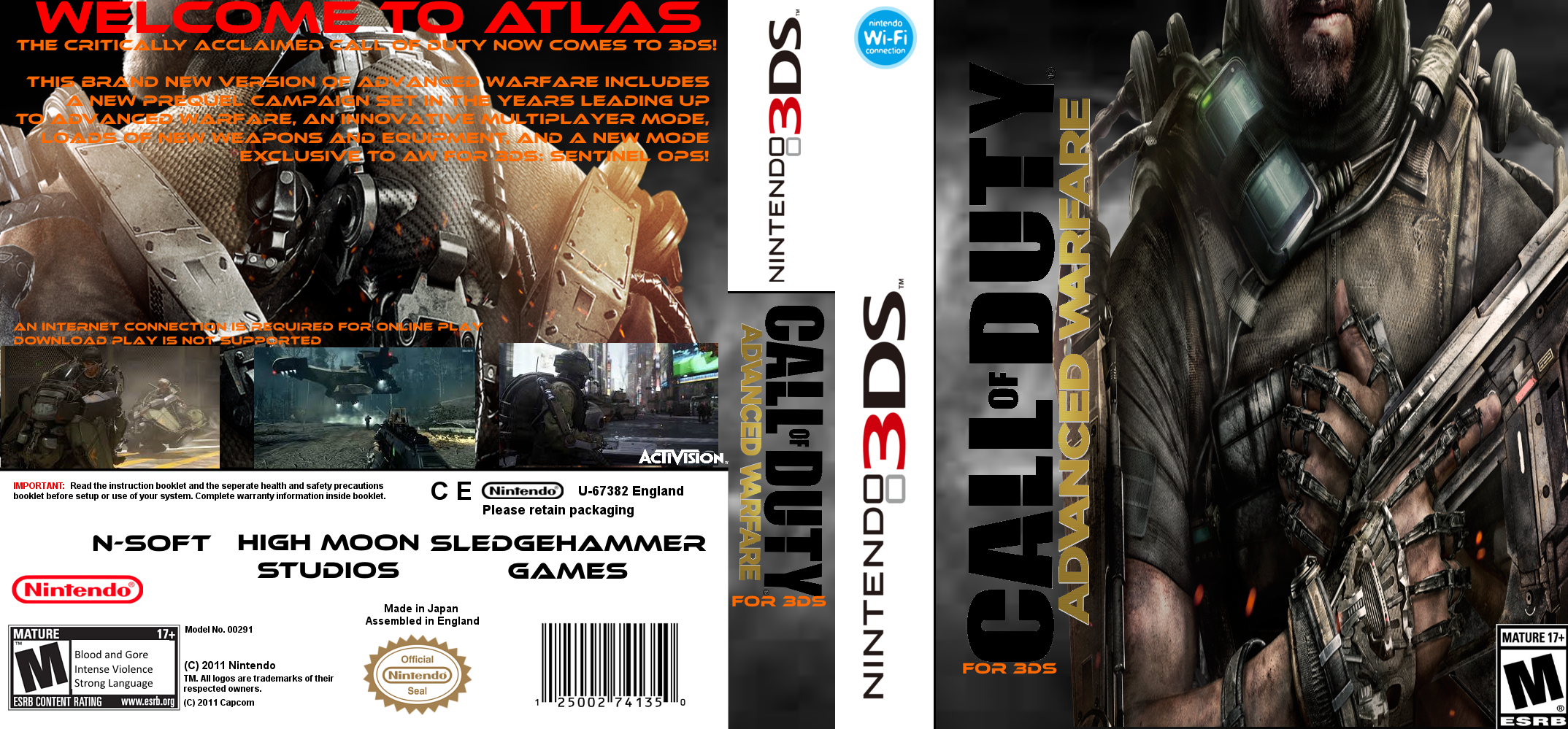 Advanced Warfare for 3DS box cover