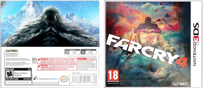 Farcry 4 Nintendo 3DS box art cover