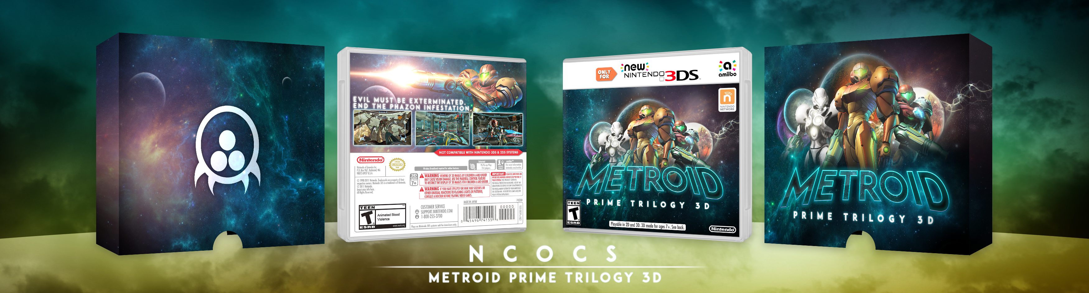 Metroid Prime Trilogy 3D box cover