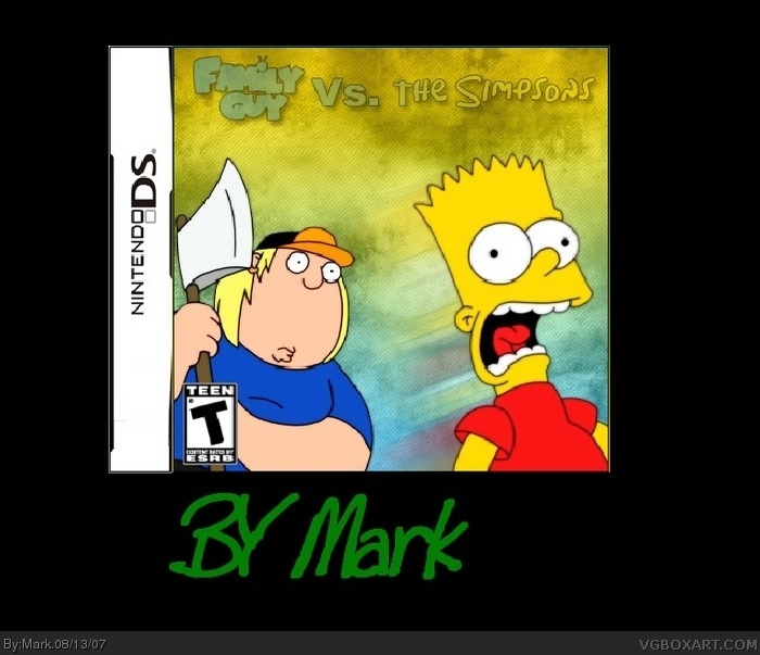 Family Guy Vs The Simpsons box art cover