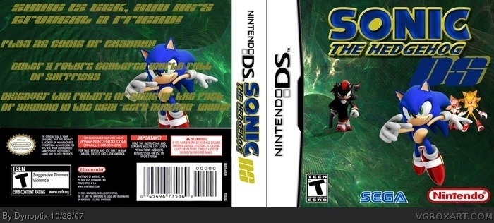 Sonic the Hedgehog DS box art cover