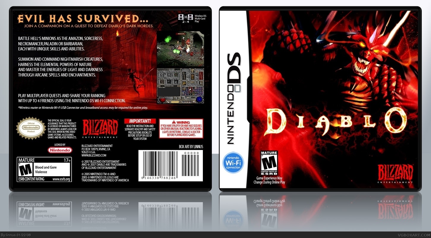 Diablo DS box cover