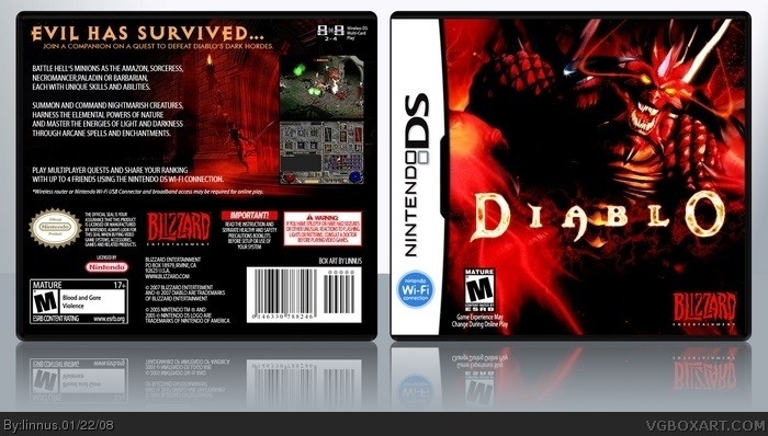 Diablo DS box art cover