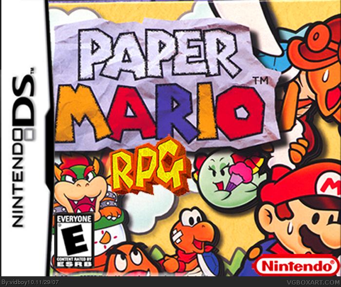 Paper Mario RPG box cover