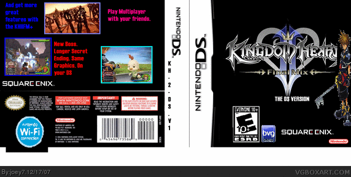 Kingdom Hearts II DS Version box art cover