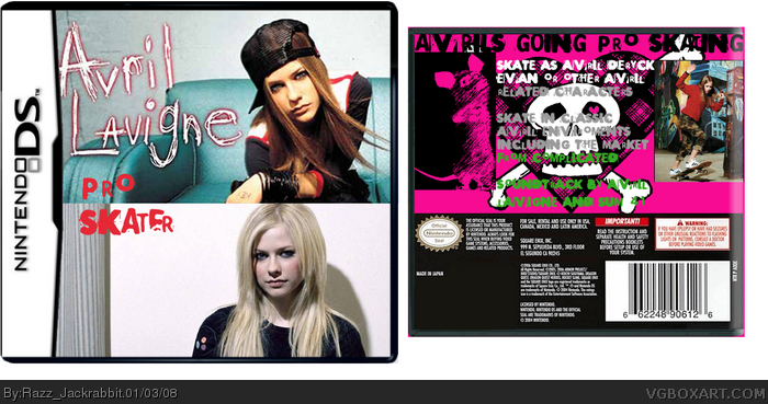 Avril Lavigne Pro Skater box art cover