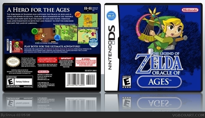 The Legend of Zelda: The Oracle Of Ages box art cover