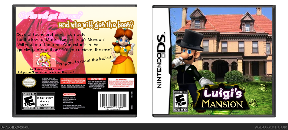 Luigi's Mansion DS box cover