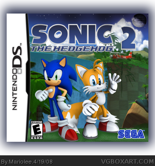 Sonic the Hedgehog 2 Remake Nintendo DS Box Art Cover by Mariolee