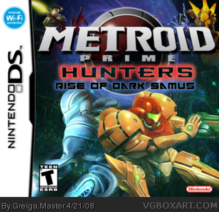 Metroid Prime Hunters: Rise of dark Samus box cover