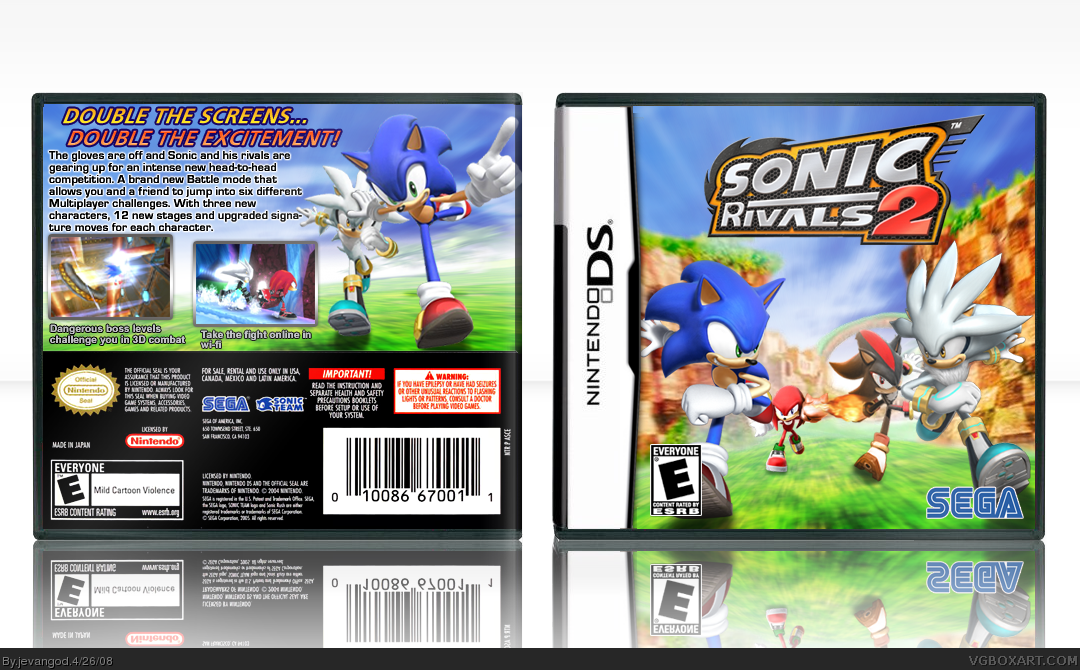 Sonic Rivals 2 box cover