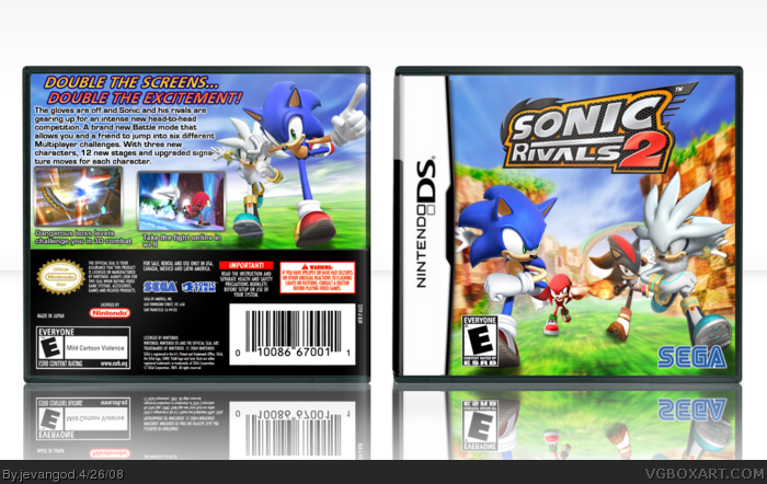 Sonic Rivals 2 box art cover