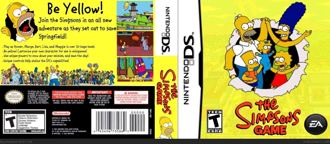 the simpsons game nintendo ds