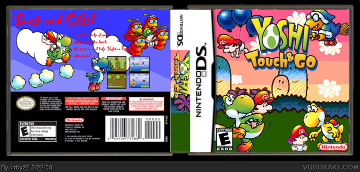 Yoshi Touch and Go box art cover