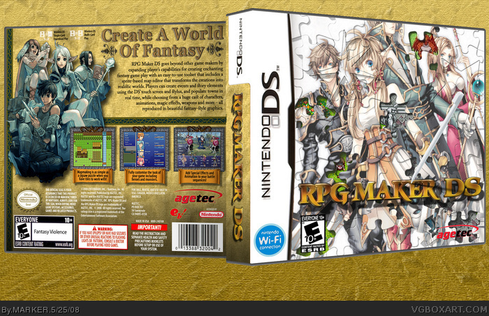 Rpg Maker Ds Nintendo Ds Box Art Cover By Marker