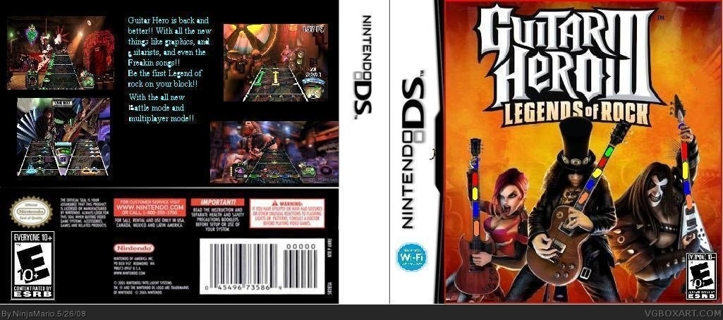 Guitar Hero 3 DS box cover