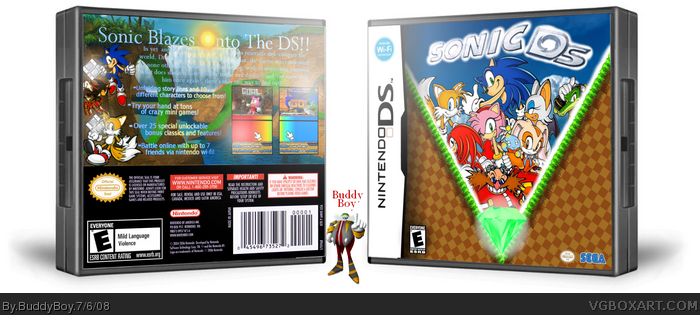 Sonic DS box art cover