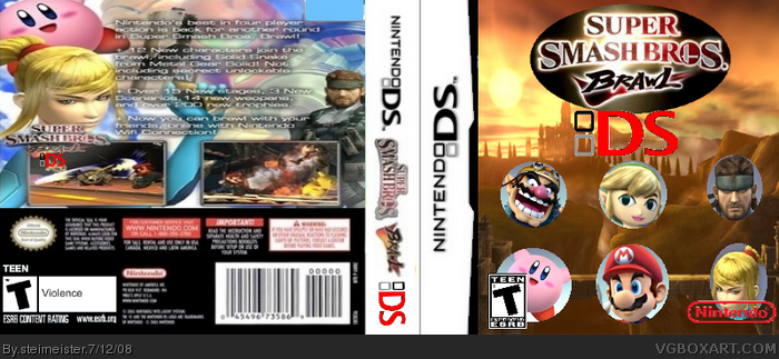 Super Smash Bros. Brawl DS box art cover