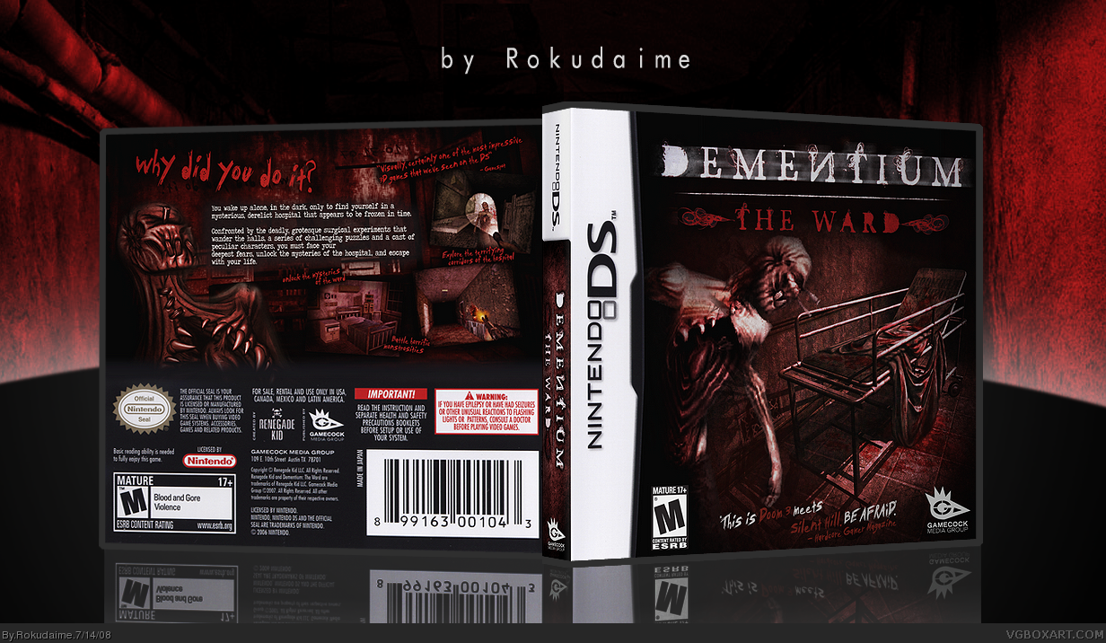 Dementium: The Ward box cover
