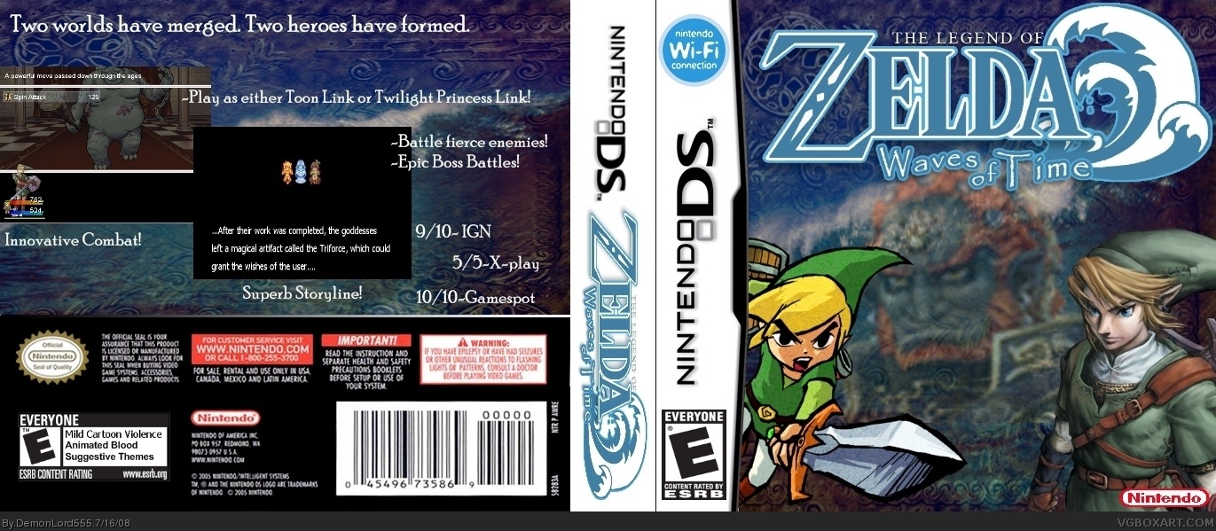 The Legend of Zelda: Waves of Time box cover