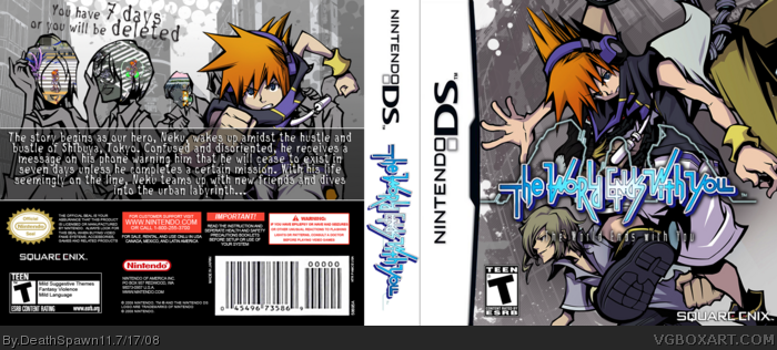 The World Ends With You box art cover