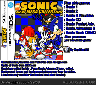 Sonic New Mega Collection box cover