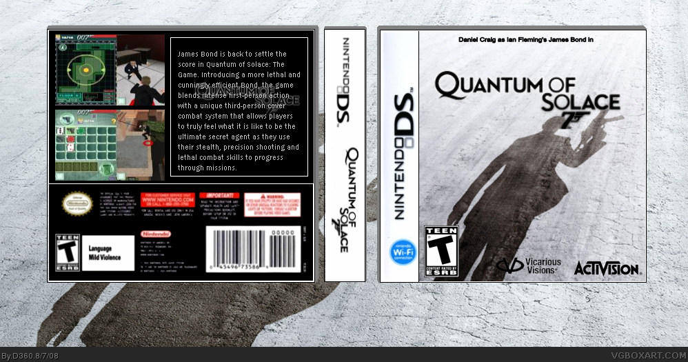 Quantum of Solace DS box cover