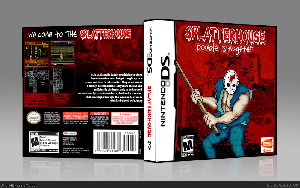 SplatterHouse: Double Slaughter box cover