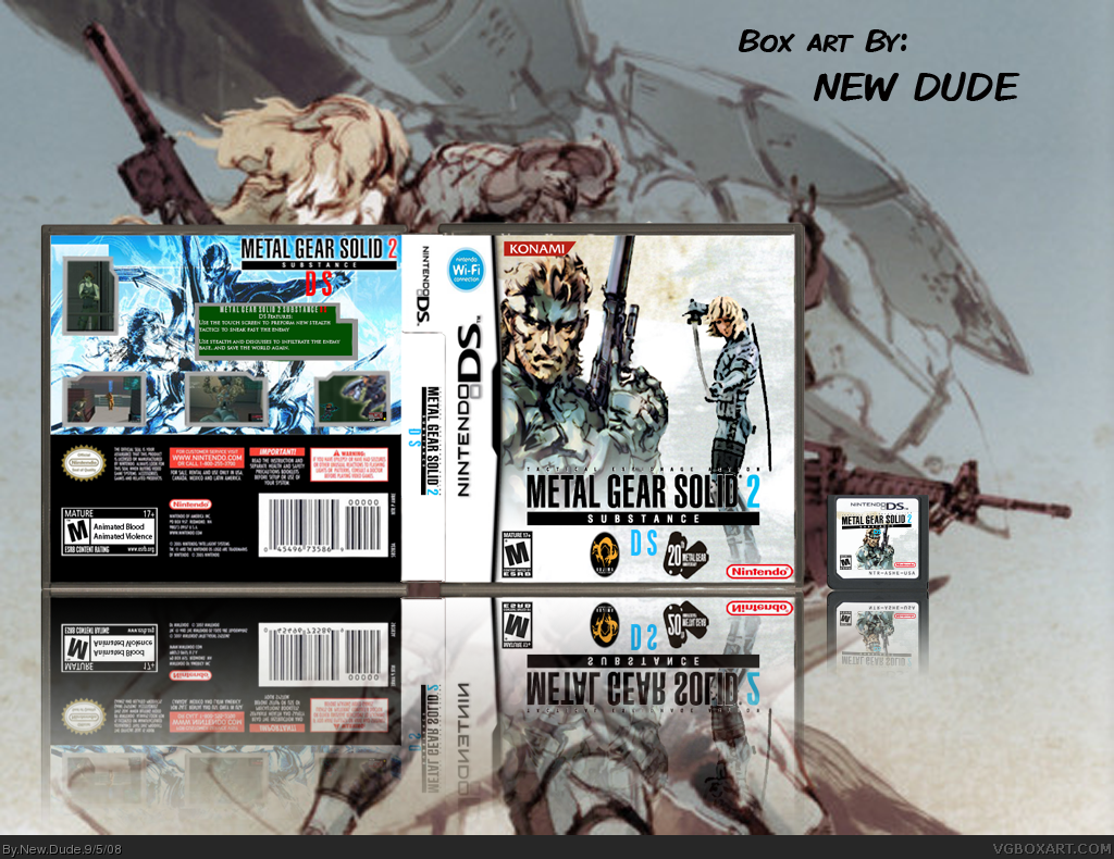 Metal Gear Solid 2 Substance box cover