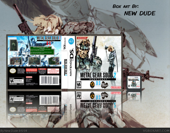 Metal Gear Solid 2 Substance box art cover