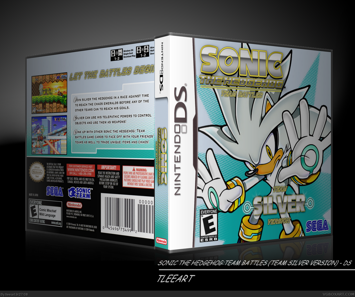 Sonic Team Battles: Team Silver Version box cover