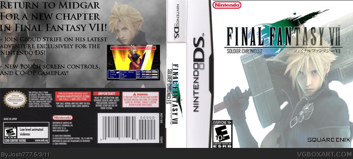 Final Fantasy VII: Soldier Chronicles box art cover
