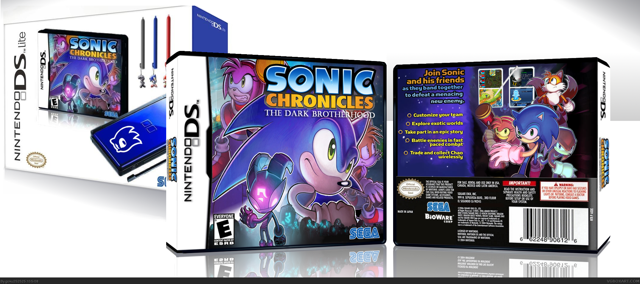 Sonic Chronicles: The Dark Brotherhood DS Lite bun box cover