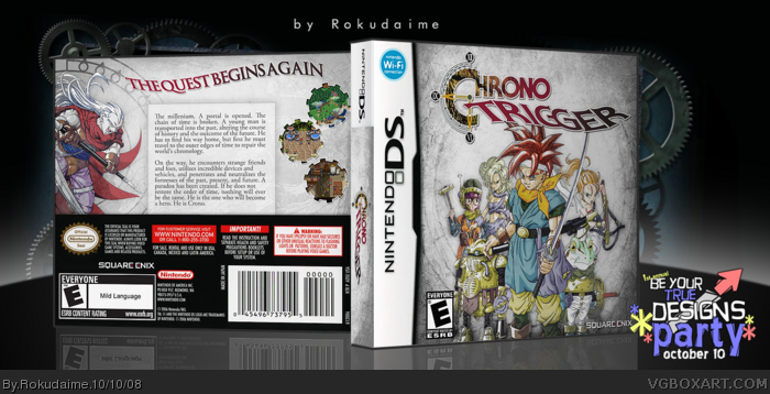 Chrono Trigger Nintendo DS Box Art Cover by Rokudaime