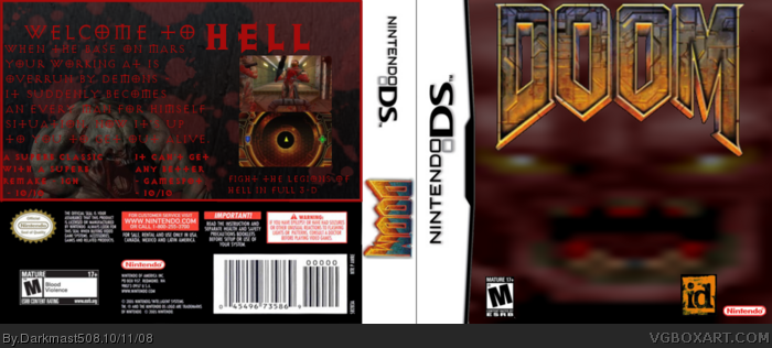 Doom DS box art cover